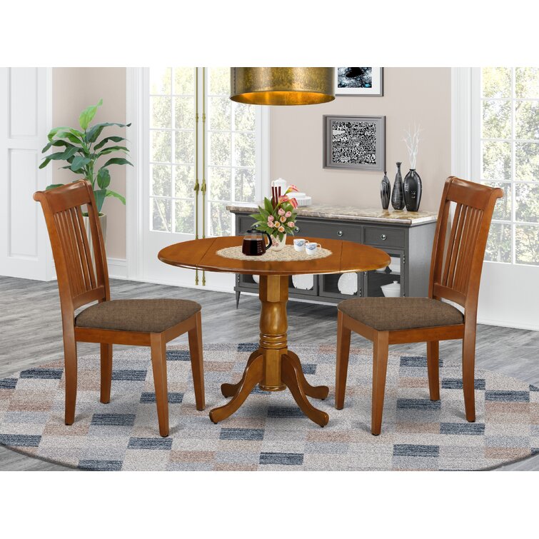 Lark Manor Bayfield Drop Leaf Solid Wood Dining Set And Reviews Wayfairca 5741